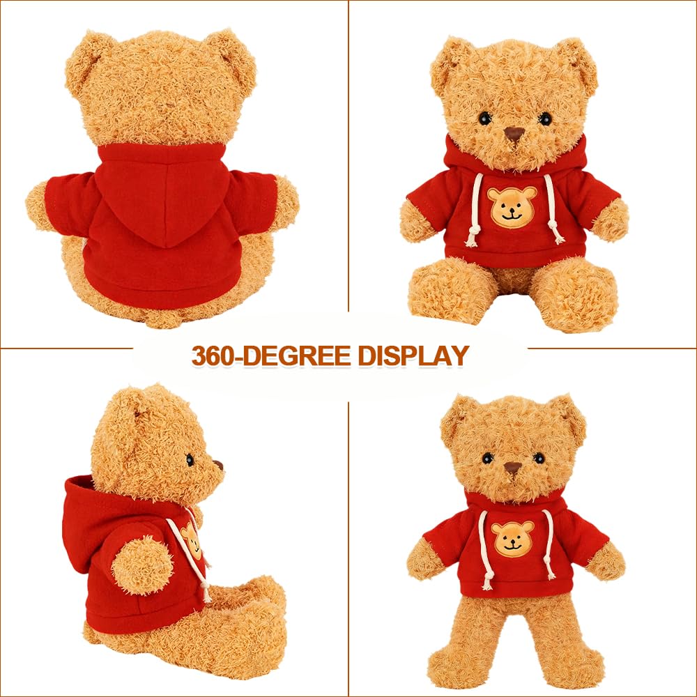 Teddybär Khaki 30cm, Stofftier Teddy, Kuscheltier Bär aus Plüsch, zum Kuscheln und Spielen für Babys & Kinder