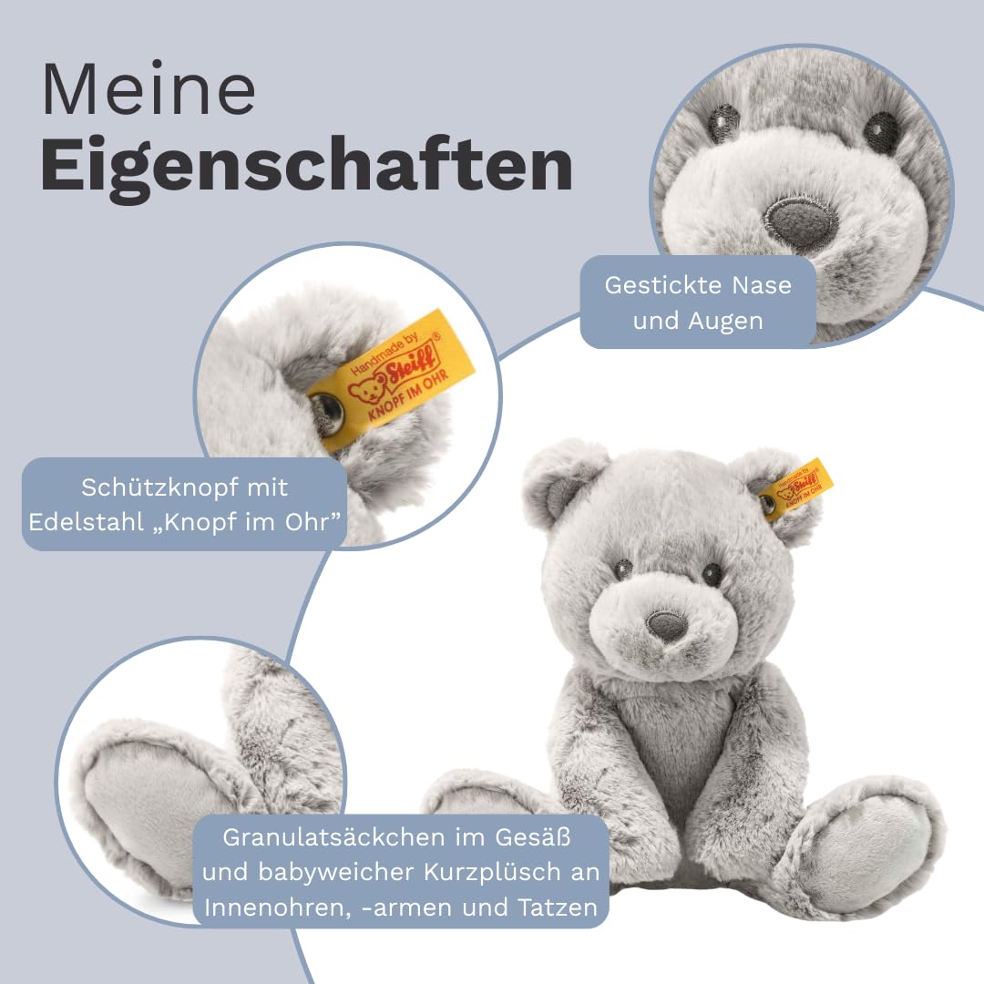 Steiff Kuscheltier Bearzy Teddybär, Süßes Stofftier, Jungen, Mädchen & Babys ab 0 Monaten, Friends, Plüschtier 28 cm
