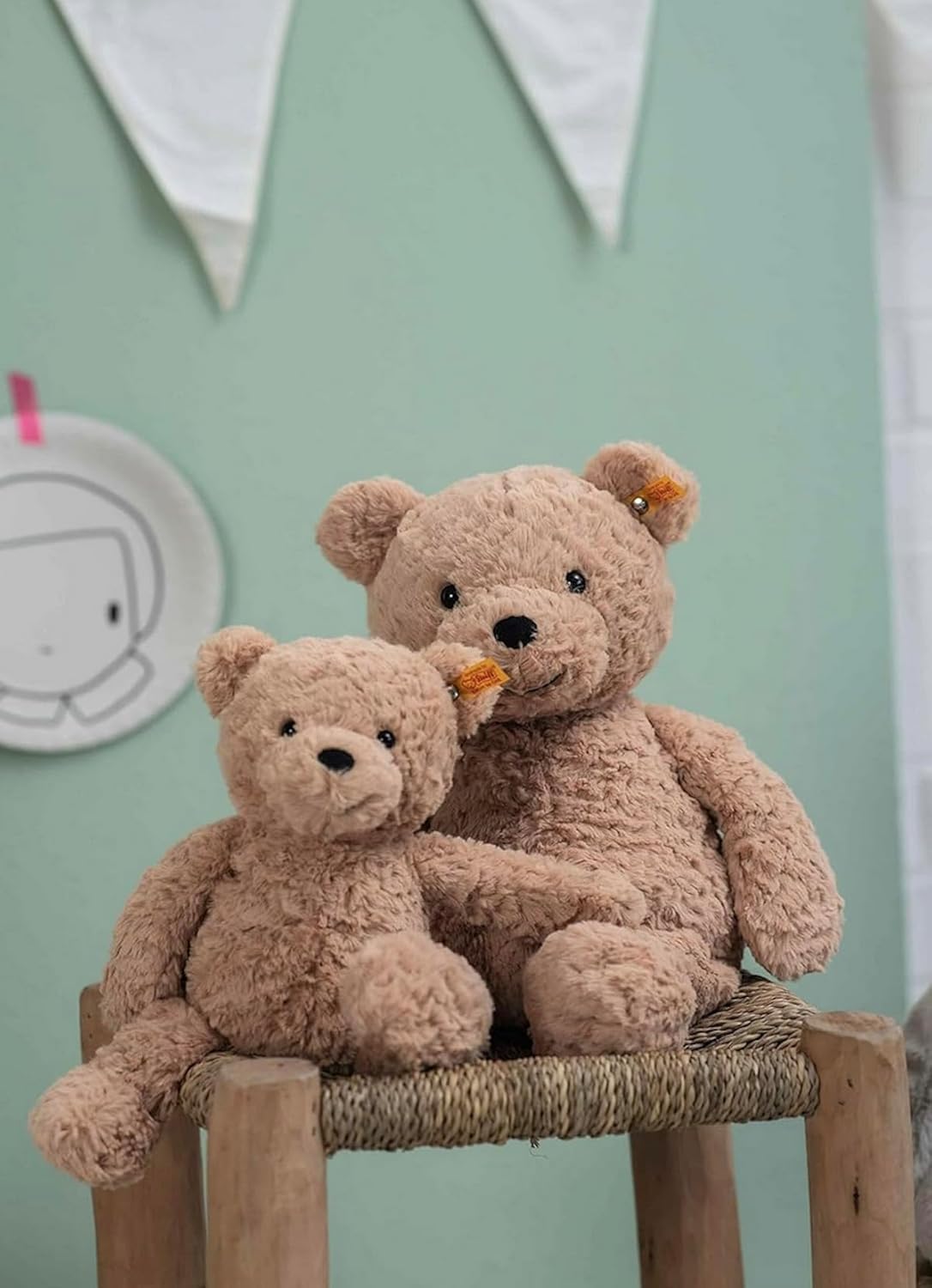 Steiff Kuscheltier Jimmy Teddybär, Süßes Stofftier mit Kunststoffaugen, Kinder, Jungen & Mädchen, Friends
