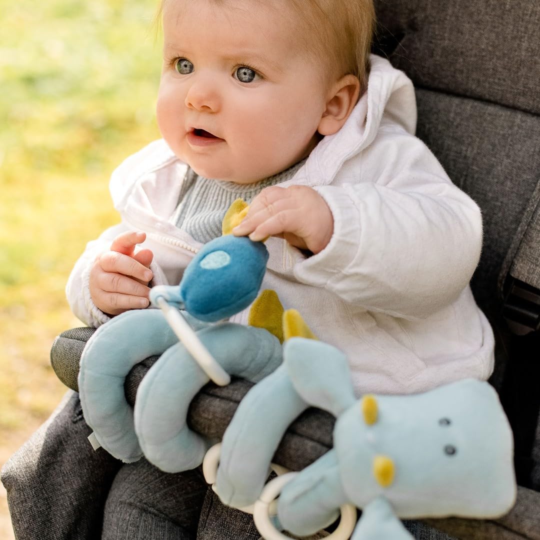 Fehn Activity Spirale Drache - Kinderwagen Spielzeug zum FĂĽhlen und Greifen - Babyspielzeug fĂĽr Bett