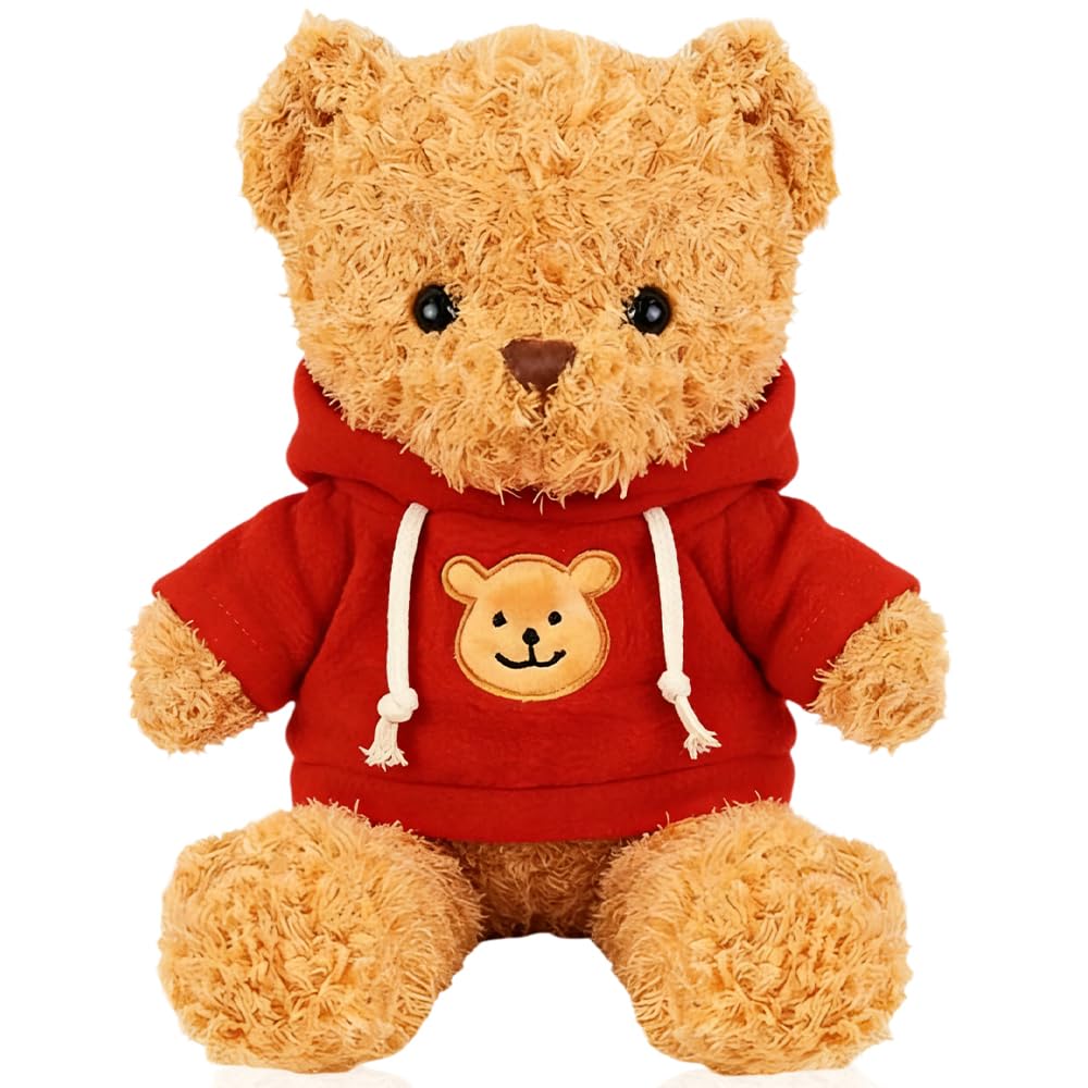 Teddybär Khaki 30cm, Stofftier Teddy, Kuscheltier Bär aus Plüsch, zum Kuscheln und Spielen für Babys & Kinder