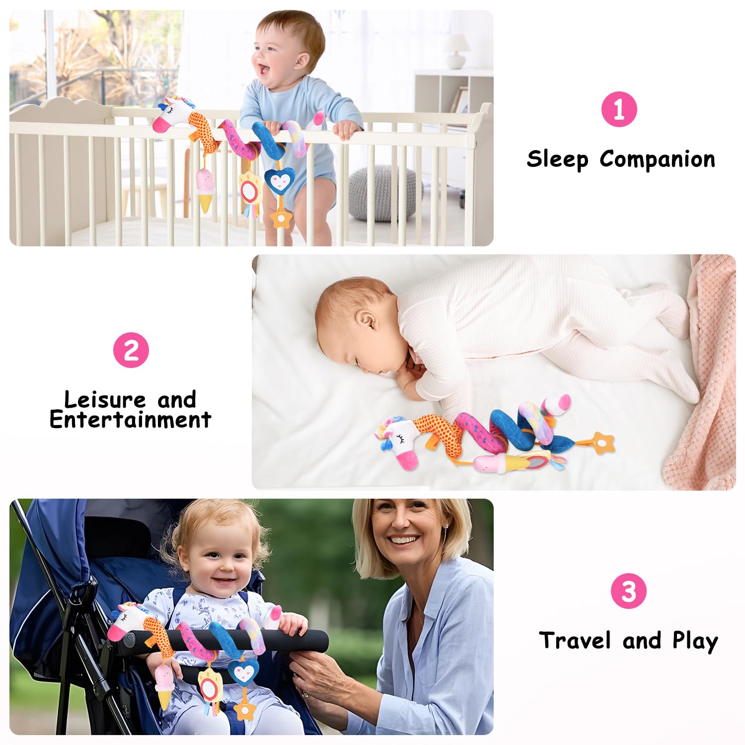 Kinderwagen Spielzeug,Aktivität Hänge Spirale Spielzeug,Baby Activity Spirale Spielzeug