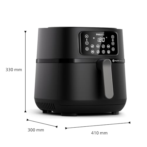 Philips Airfryer 5000 Serie XXL 7,2L, 16-in-1 Heißluftfritteuse, Wifi & App, Rapid Air Technologie, 90% weniger Fett, Rezepte-App, HD9285
