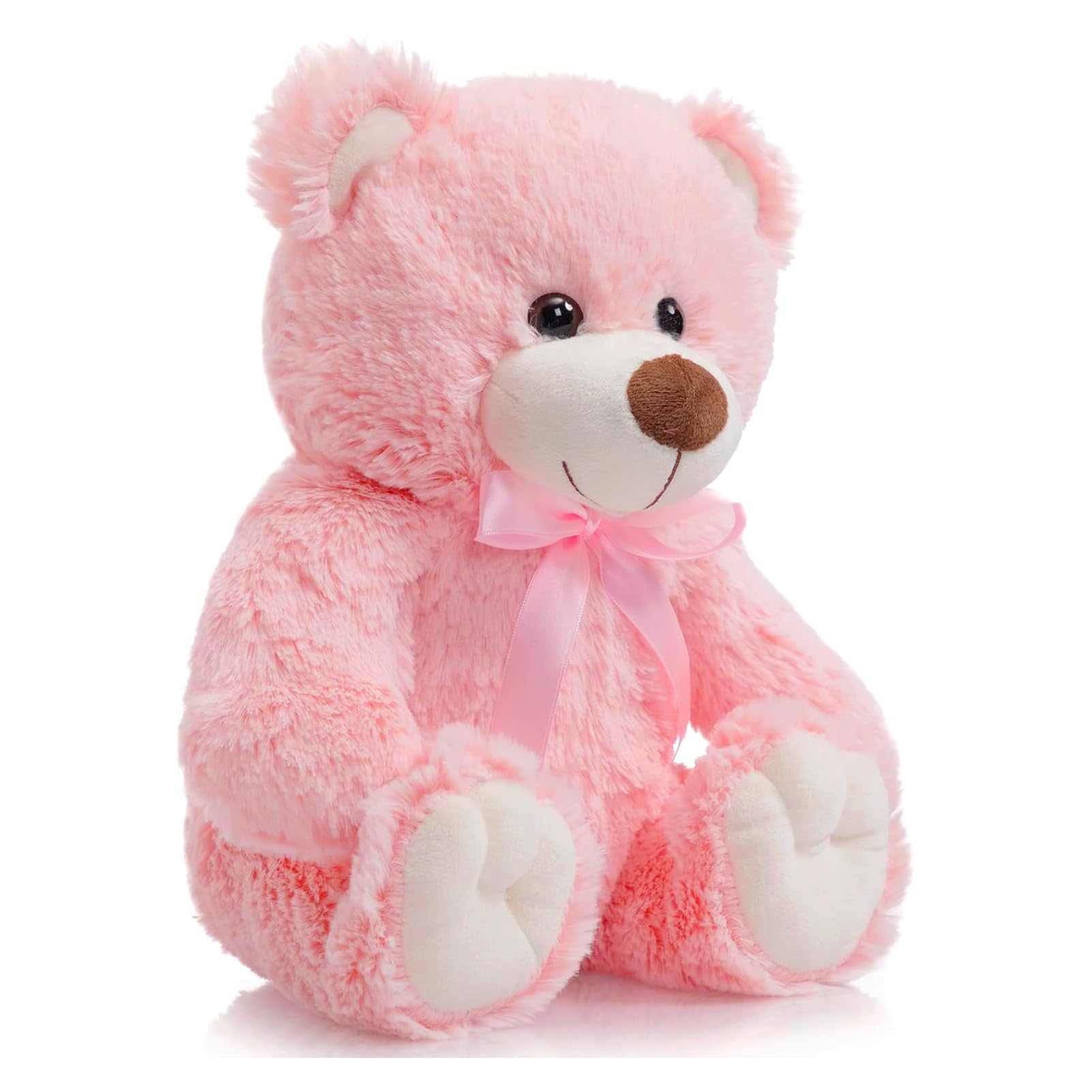BEJOY Teddybär, Weiche Plüschbär Süß Stofftiere Kuscheltier, Weihnachten Neujahr, 36cm Rosa