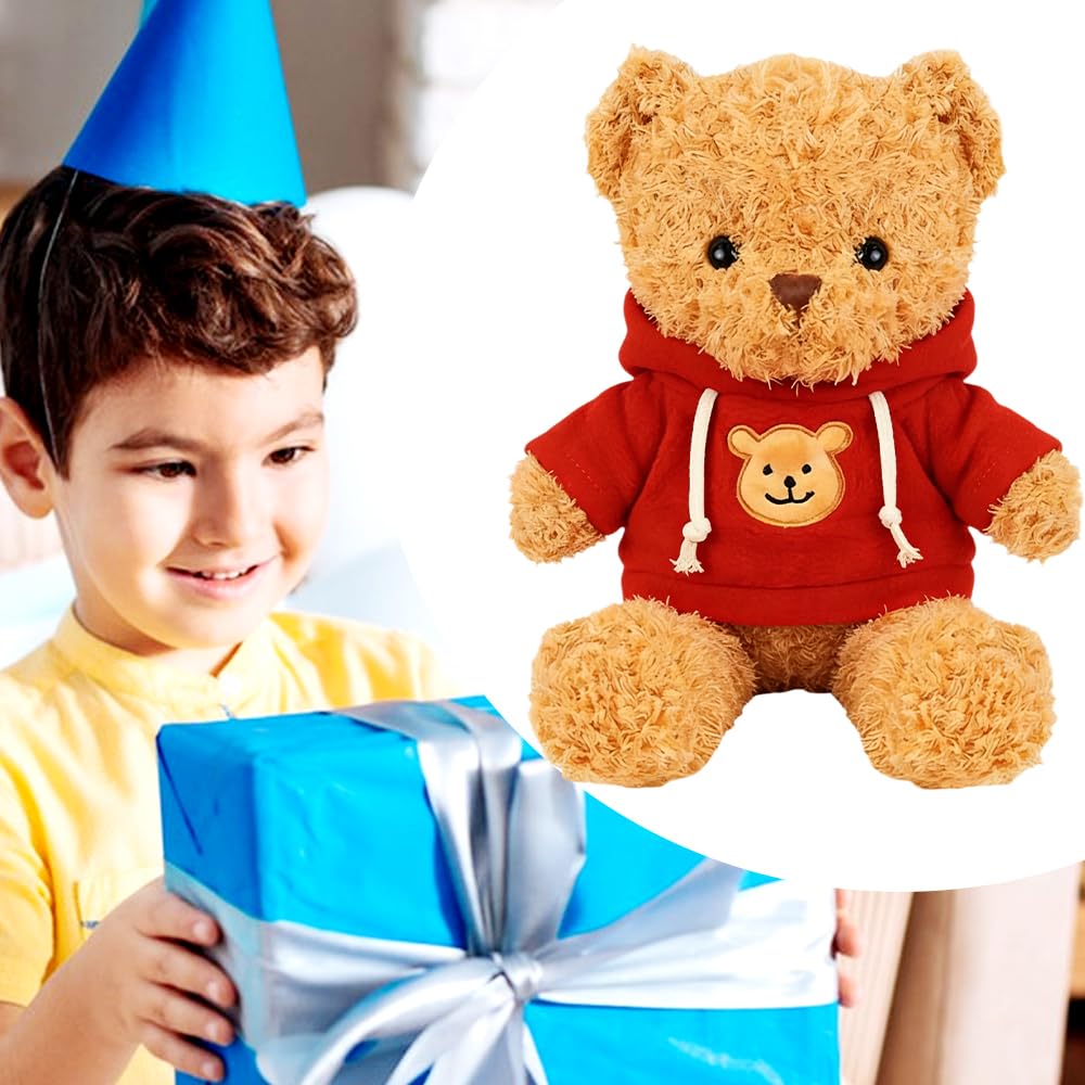 Teddybär Khaki 30cm, Stofftier Teddy, Kuscheltier Bär aus Plüsch, zum Kuscheln und Spielen für Babys & Kinder