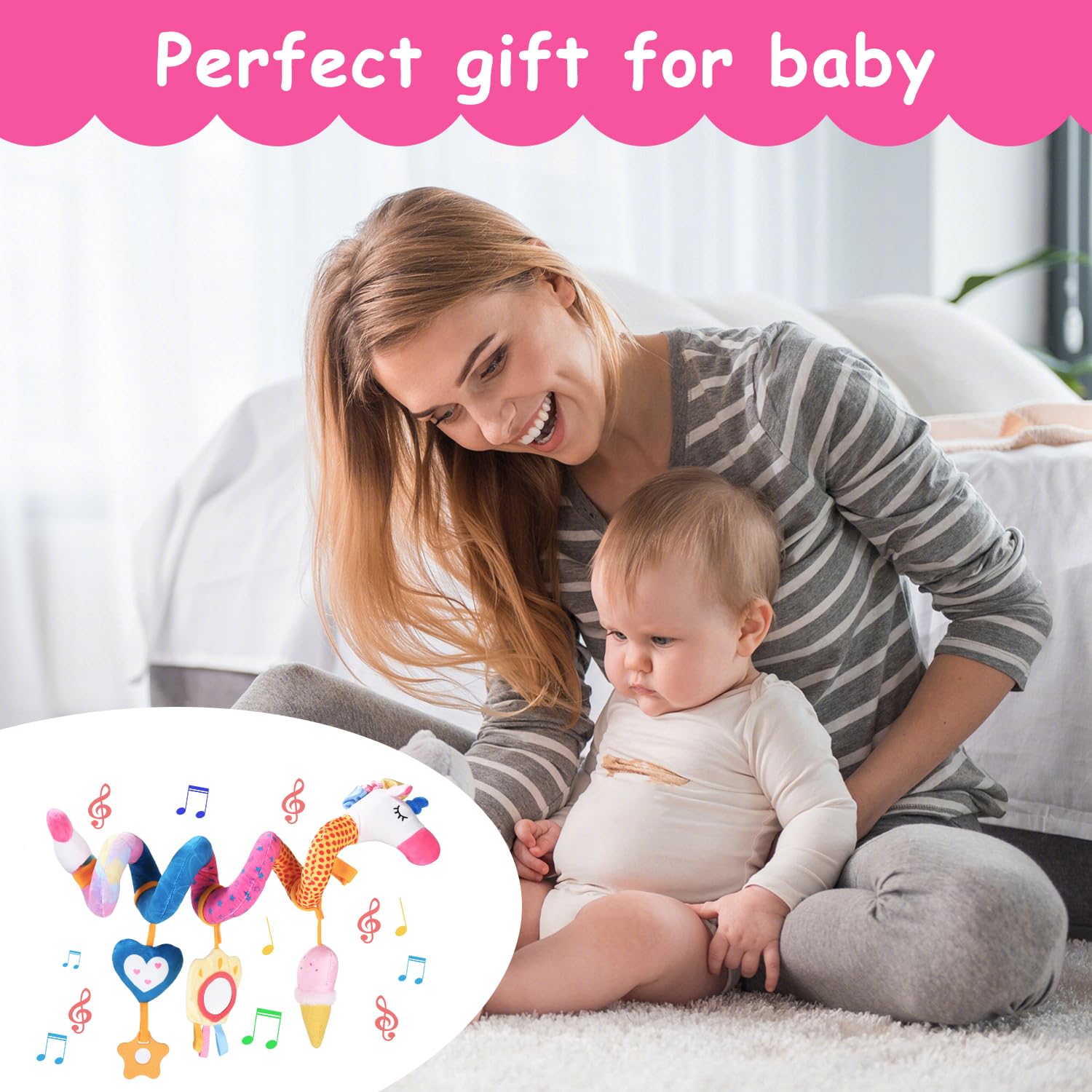 Kinderwagen Spielzeug,Aktivität Hänge Spirale Spielzeug,Baby Activity Spirale Spielzeug