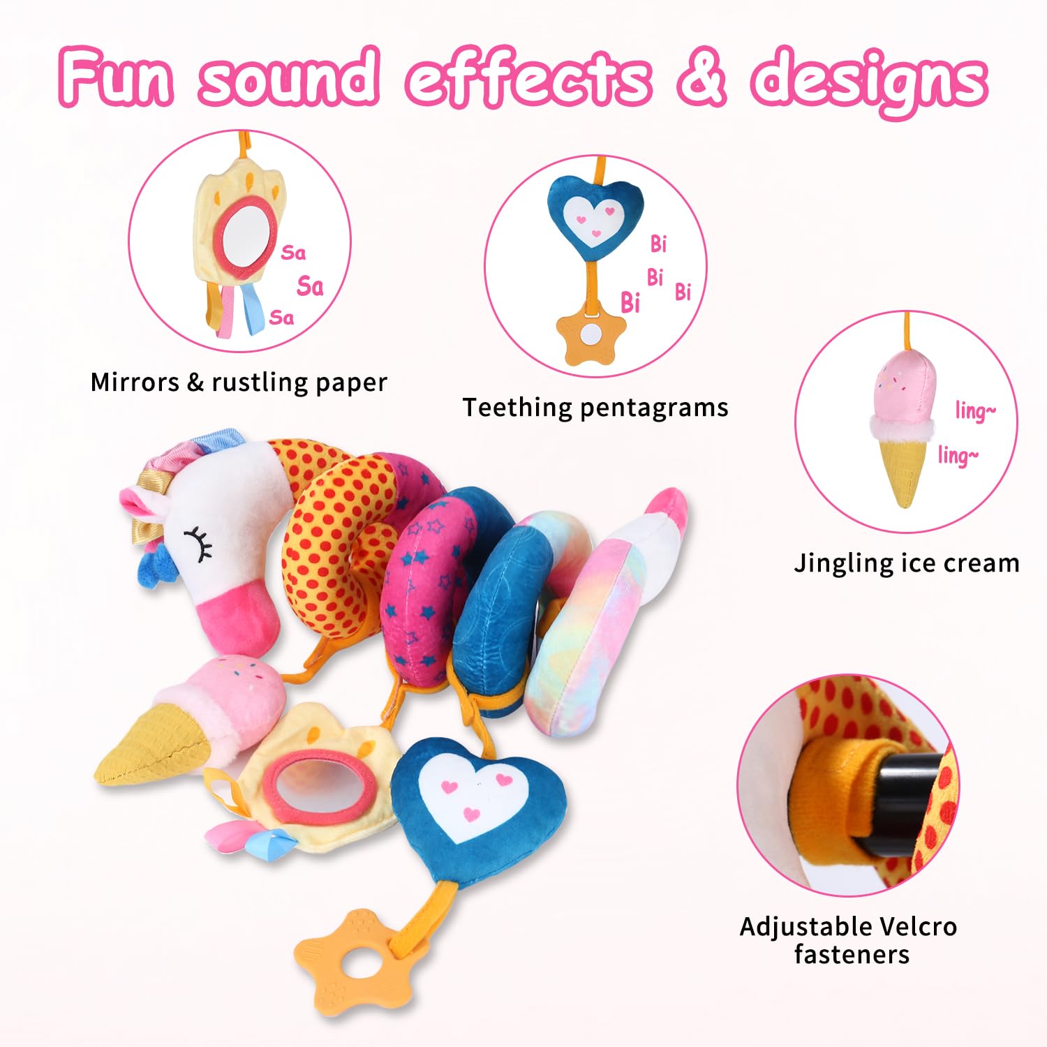 Kinderwagen Spielzeug,Aktivität Hänge Spirale Spielzeug,Baby Activity Spirale Spielzeug