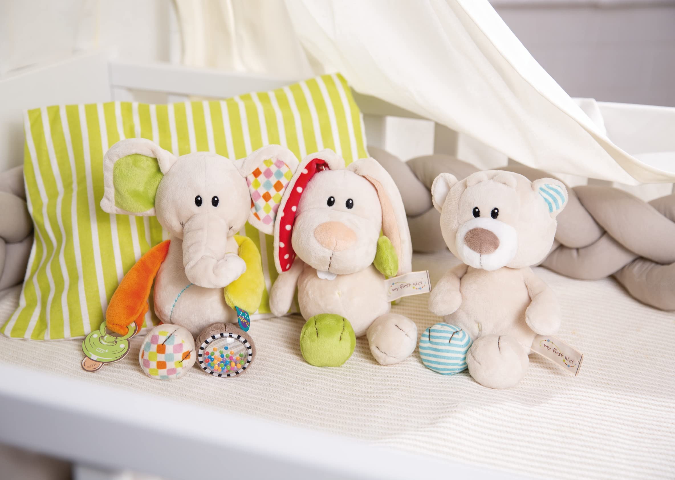 My First NICI Kuscheltier Bär Taps – Plüschtier Stofftier für Babys und Kleinkinder ab der Geburt