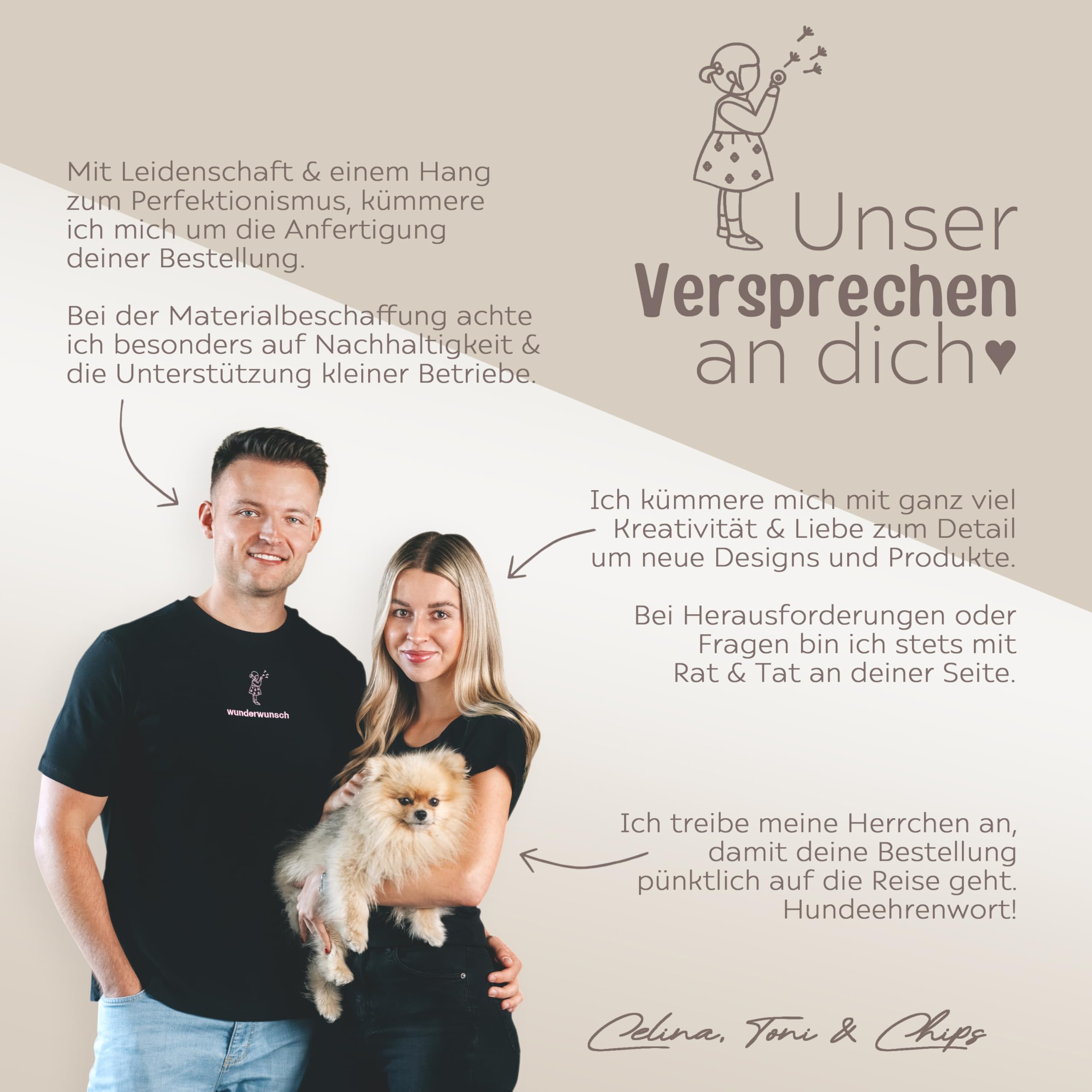 wunderwunsch Jollein Kuscheltier Boucle Teddybär personalisiert, Teddy auf Wunsch mit Schal und Namen