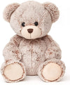 Uni-Toys - Teddybär, superweich (Hellbraun) - 24 cm (Höhe) - Plüsch-Bär, Teddy - Plüschtier, Kuscheltier
